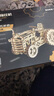 若客【买赠】3d立体拼图木质模型diy手工机械传动拼插拼装模型车玩具 LK401拖拉机 齿轮之城 实拍图