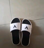 维动拖鞋男女同款魔术贴夏季户外沙滩篮球外穿防水游泳情侣潮牌厚底 【一体款】白黑色 43 实拍图
