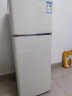 金松（JINSONG） 112升 双门冷藏冷冻 网红小冰箱 复古冰箱 家用小型电冰箱 租房客厅可爱INS风冰箱 慕斯白 实拍图