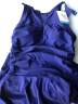 浩沙（hosa） 连体泳衣女保守遮肚显瘦游泳衣时尚性感速干温泉泳装 深蓝色（扣子款） M(高158-163cm/重45-53KG) 实拍图