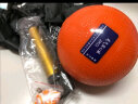 百斯卡 中考充气实心球 2KG中小学考试比赛训练达标2公斤橡胶实心球 (小学生用)1KG实心球桔色 实拍图
