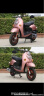 杰帆（JF）燃油小龟125cc踏板摩托车可上牌助力车男女款助力车街车小摩托车 玫瑰金 标准款 实拍图