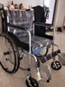 亿佰康轮椅折叠轻便小巧老年人轮椅带坐便器便携老人残疾人手推车 实拍图