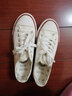 森馬（senma）时尚简约青春系带低帮学生舒适休闲帆布鞋女 2122186 白色 37码 实拍图