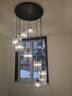 与善 楼梯吊灯长吊灯水晶复式客厅大吊灯客厅灯欧式复式楼中楼长吊灯 10头-直径60*高2.2米赠三色光源 实拍图