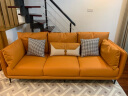 俪莎公馆（LYSAGUN） 沙发现代轻奢头层真皮沙发客厅小户型意式极简一字型直排沙发 2.2米三人位 多人位 【进口纳帕超纤】乳胶升级 实拍图