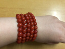 钶洛迪雅南红手串保山柿子红玛瑙色红肉满108子男女款念珠手链项链 臻品收藏【满色满肉，地大证书】 8mm【108珠】 实拍图