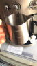 CAFEDE KONA拉花杯 咖啡奶泡壶 鹰嘴双面带刻度不锈钢拉花缸 花式咖啡 亚光银300ml双刻度CK8999 实拍图