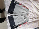 李宁（LI-NING）运动短裤男夏季比赛美式五分裤篮球裤宽松大码休闲透气速干短裤 浅烟灰/黑织带 L 实拍图