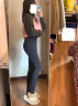 瑞菲璐鲨鱼裤女夏季芭比裤紧身长裤高腰显瘦侧口袋春夏外穿运动瑜伽裤 灰色 XL(120-150斤) 晒单实拍图
