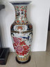 垚罄 陶瓷粉彩落地大花瓶客厅工艺品摆件花艺 1米大花瓶酒店企业 锦绣满园 满花  90cm单根 配底座 实拍图