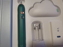 千山小竹杀菌电动牙刷男女士成人情侣礼盒实用套装软毛声波牙刷消毒礼物生日礼物送男女朋友 森绿【含2刷头+消毒器】 实拍图