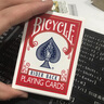 BICYCLE美国原装单车扑克纸牌 魔术扑克牌 可拉牌开扇花切 经典老版 老版红色一副 实拍图