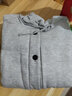 SEMALAM 春秋新款开衫连帽卫衣男港风宽松青少年潮流纯色百搭夹克外套上 灰色 L 实拍图