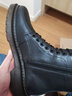 百丽（Belle）复古粗跟马丁靴男休闲工装风机车短靴加绒92267DD0 黑色(8孔)-92427 39 (245mm) 实拍图