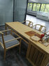 苏木轩 新中式茶桌椅组合 禅意泡茶桌 实木功夫茶台 原木色泡茶桌 茶道桌茶艺桌 茶室家具定制YA17 主椅 实拍图