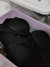 香妮有约 聚拢内衣文胸套装一片式无痕无钢圈内衣女本命年前扣性感胸罩 黑色(单文胸) 32B=70B 实拍图