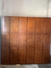 华南衣柜 全实木大衣柜中式简易平开门卧室家具简易衣橱 胡桃色主柜 6门 实拍图