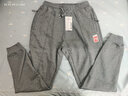 季骆森运动裤男春秋季宽松棉质束脚收口小脚加绒加厚大码健身休闲长裤子 深灰拉链款【加绒加厚】 3XL 实拍图