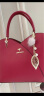 袋鼠卡拉生日送礼物品牌女士手提包真皮包包2024新款气质妈妈结婚包斜挎包 红色（配礼盒+手包卡包） 晒单实拍图