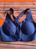 ubras中高强度运动文胸女士内衣女无钢圈美背胸罩 藏青紫色 L  实拍图