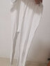南极人（Nanjiren）儿童裤子女童莫代尔长裤春夏打底舞蹈裤薄款外穿九分裤 白色 140 实拍图
