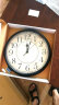 迪高客厅罗马数字欧式挂钟美式复古钟表装饰挂表时钟石英钟墙壁表挂墙 黑色（数字款）38厘米 实拍图