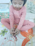 南极人儿童秋衣秋裤男童纯棉保暖内衣套装宝宝秋冬中大童女孩打底棉毛衫 浅紫-女童 【100%纯棉】 110 【建议身高100-110cm】 实拍图