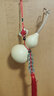 葫仙中国结带龙头天然葫芦挂件铜钱纳福家居五帝钱葫芦挂件大门门对门 10-12带龙头红金结五帝钱挂件 实拍图