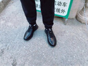 红蜻蜓男鞋冬季新品加绒保暖大码休闲皮鞋男增高软皮面软底运动鞋子男 黑色加绒 41 （皮鞋码） 实拍图