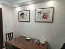 橙舍 新中式餐厅装饰客厅挂画福禄茶室壁画水墨画国画 唐华 福寿绵长 喜事多-雅致黑胡桃 装裱65*85 实拍图