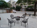 御藤美家（ROYAL RATTAN）户外桌椅阳台桌椅组合休闲桌椅铸铝桌椅套件花园庭院露天桌椅 一桌四椅（伊丽配90伊丽圆桌） 实拍图