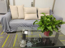 南水涧纯色弹力沙发套罩全包防滑沙发罩真皮老式组合沙发巾通用防尘盖布 洛兰灰 XL码  231-300cm 实拍图