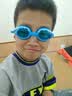 李宁（LI-NING） 儿童泳镜男女童防水防雾高清游泳眼镜泳帽套装宝宝高清游泳装备 【简约印花】蓝色 实拍图