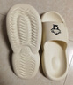 BAIHOU白猴夏天可爱男女拖鞋踩屎感居家厚底室内凉拖鞋 003白色42-43 实拍图