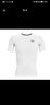 安德玛（Under Armour）UA HeatGear 男子舒适训练健身短袖紧身衣1361518 白色100 2XL 实拍图
