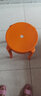 毓哲 简易塑料凳子家用板凳加厚成高凳时尚创意胶凳圆凳 加厚-橙色 实拍图