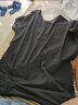 凡迪时尚夏季纯色修身短袖t恤男士圆领紧身上衣白色男装打底潮牌体恤潮流 黑色 XL 实拍图
