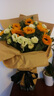馨仪鲜花速递向日葵玫瑰混搭花束生日礼物送长辈朋友全国同城配送 9朵向日葵香槟玫瑰黄玫瑰混搭花束 实拍图