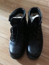 3515强人棉鞋男靴冬季皮毛一体羊毛靴固特异户外牛皮保暖鞋防寒靴子男 黑色 38 实拍图