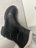 百丽（Belle）百搭弹力靴女商场同款芒果头平跟休闲短靴A2P1DDD3 黑色-单里 39 (245mm) 实拍图