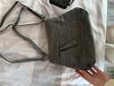 瑾安（JINAN）真皮女包斜挎包包牛皮软皮百搭中年妈妈包大容量三层单肩包女士包 灰色小号 实拍图