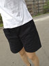 奥洛黛娅短裤女夏季外穿高腰显瘦百搭新款百搭五分裤女夏薄款宽松直筒短裤 黑色(五分裤) XL 建议125-140斤 实拍图