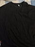 举风波浪纹高滑料冰丝T恤男短袖夏季潮流潮牌ins半袖宽松大码体恤上衣 黑色 4XL 190至210斤可穿 实拍图