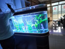喜灏子弹头鱼缸水族箱客厅家用中型大型1.2米屏风隔断免换水鞋柜鱼缸 包到家安装 1.4米长实木夹板柜一套-顶滤 实拍图
