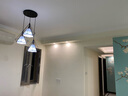 昂的 智能客厅灯北欧LED吸顶灯简约家用魔豆灯全屋灯具套餐后现代风格分子卧室灯整套灯具三室两厅大厅灯 B12黑色三室两厅套餐（立减300）金色备注 LED天M智能控制（配天M智能音箱） 实拍图
