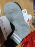 无印良品 MUJI 男式 合脚直角 足底起绒 短袜 袜子男袜DAD09A1A短筒休闲袜 黑色条纹 25-27cm 实拍图