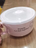 Hello Kitty三丽鸥陶瓷泡面碗带盖手柄可爱饭盒大容量面碗学生宿舍上班便当盒 少女粉凯蒂猫/1002ml 实拍图