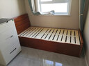 初屋  床双人床1.8米2米现代中式实木床经济型小户型高箱储物双人床  海棠色 单床 气压床(1000mm*2000mm)  实拍图