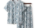 奉孝中老年人女奶奶夏装短袖妈妈套装老人衣服60岁70老太太夏天上衣 27号色 3XL （建议135-150斤） 实拍图